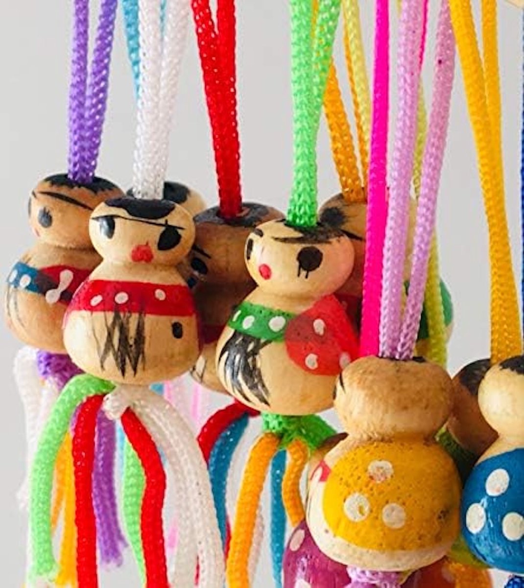 CHPN - Gelukspoppetjes - Chinese gelukspoppetjes - 50 stuks - Geluksbrengers - Lucky doll - Multicolor - Iemand geluk wensen - Uitdeelcadeau - Traktatie