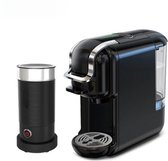 Bol.com Koffiezetapparaat/melkopschuimer - Zwart - Koffie - Koffiemachine - 5-in-1 Compatibel ontwerp - Koud/warm functie - Koff... aanbieding