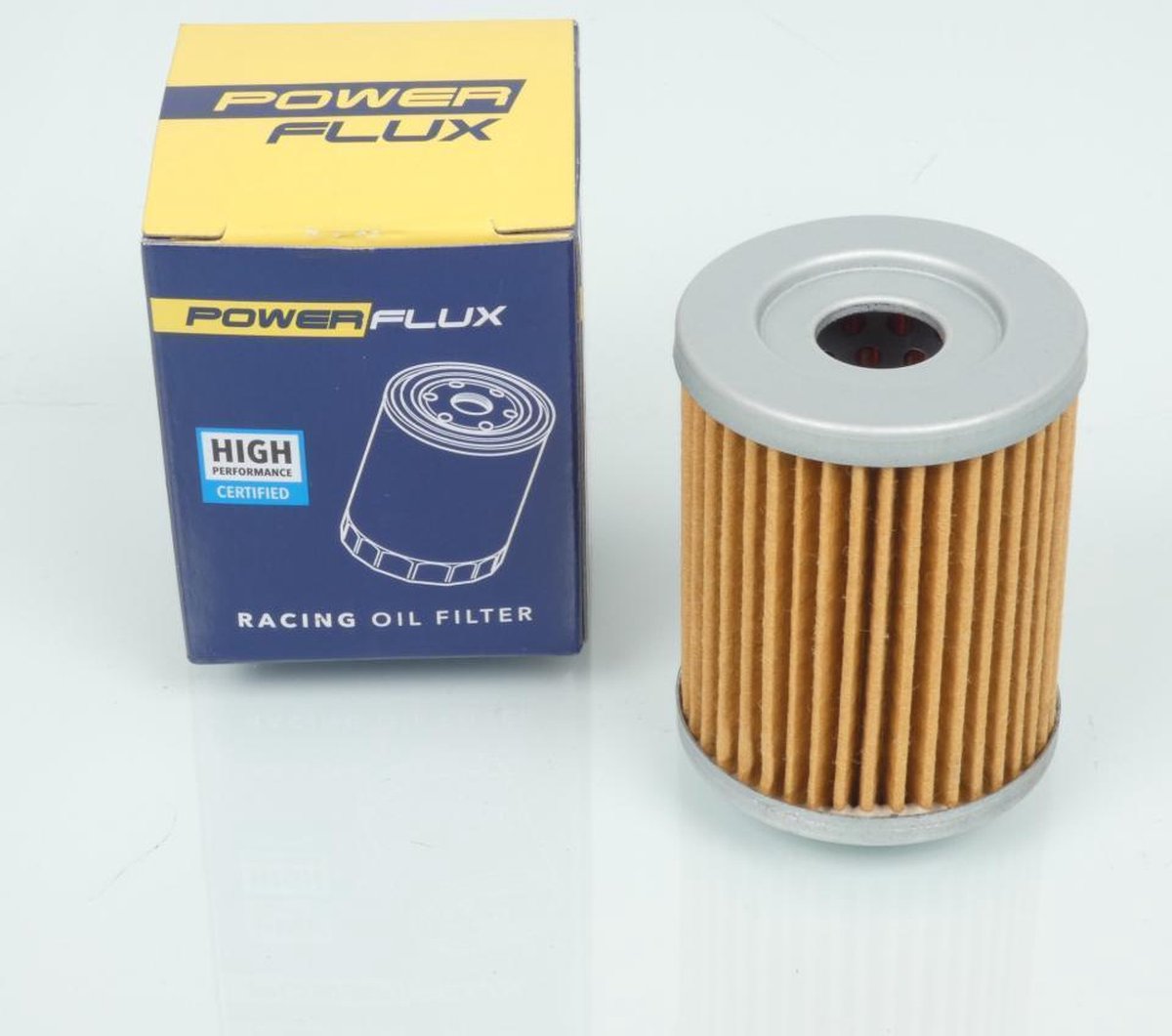 Powerflux oliefilter voor scooter Suzuki 250 Burgman 1998 tot 2001 equivalent HF132 / COF032 Gloednieuw