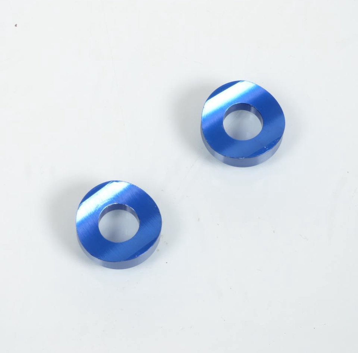 Entretoise de valve incurvée en aluminium anodisée bleu pour moto enduro cross neuf