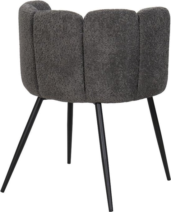 Duhome Loungestoel, armleunstoel van chenille-stof, make-uptafel, stoel