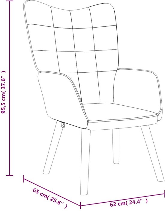 VidaXL Relaxstoel Cr me Comfortabele Designstoel Relaxfauteuil vidaxl-relaxstoel-cr-me-comfortabele-designstoel-relaxfauteuil
