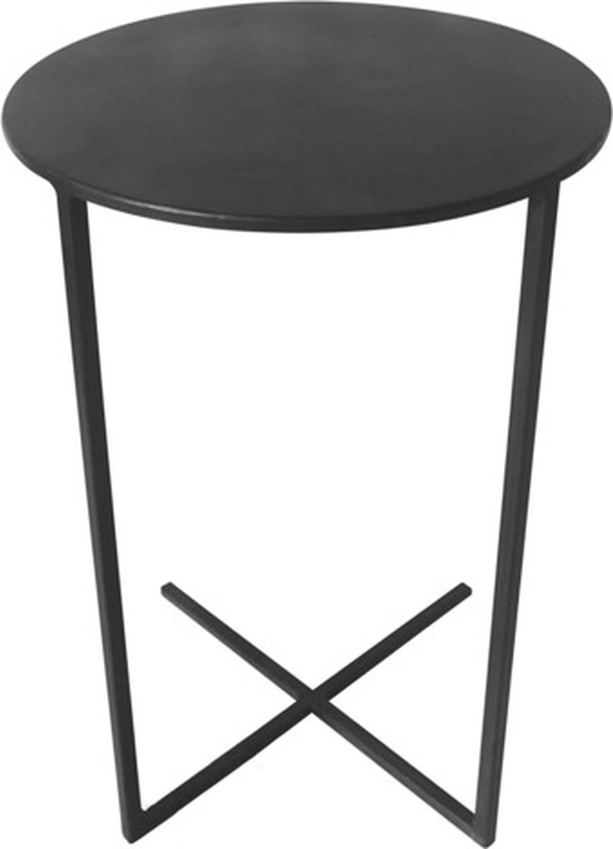 Lesli Living Table d'appoint Xavi - 35x60 cm - Noir