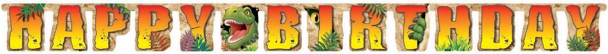 Witbaard Slinger Dino Blast 'hbd' Junior 220 Cm Karton Geel