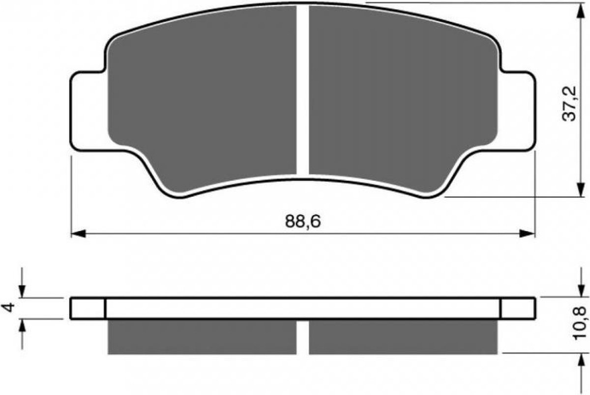plaquette de frein moose pour quad cf moto 500 c force s korte wielbasis eps 2019 arg / ard / m702-s47 neuf