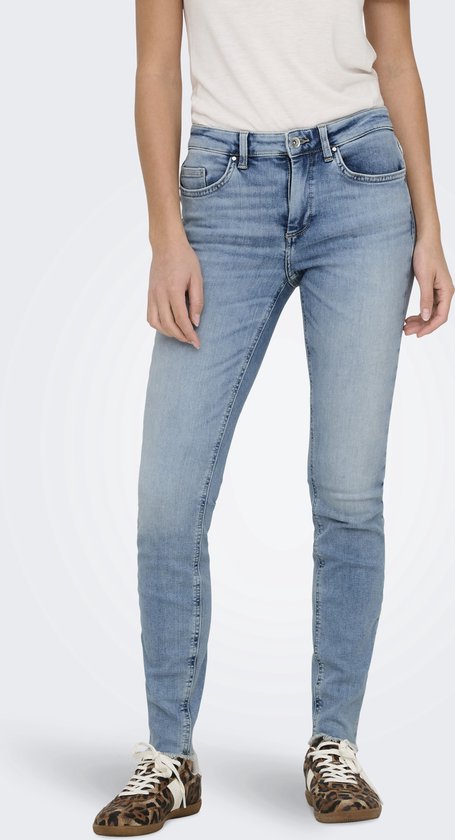 Pantalons en Jeans pour femme Only ONLBLUSH MID SK ANK CRO349 coupe skinny Blauw Adultes