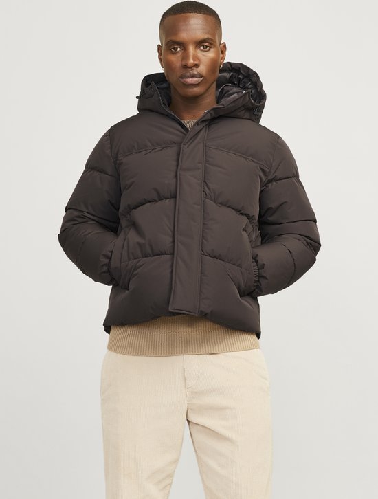 JACK&JONES - JJEBRADLEY PUFFER HOOD SN - Heren - Buitenjassen