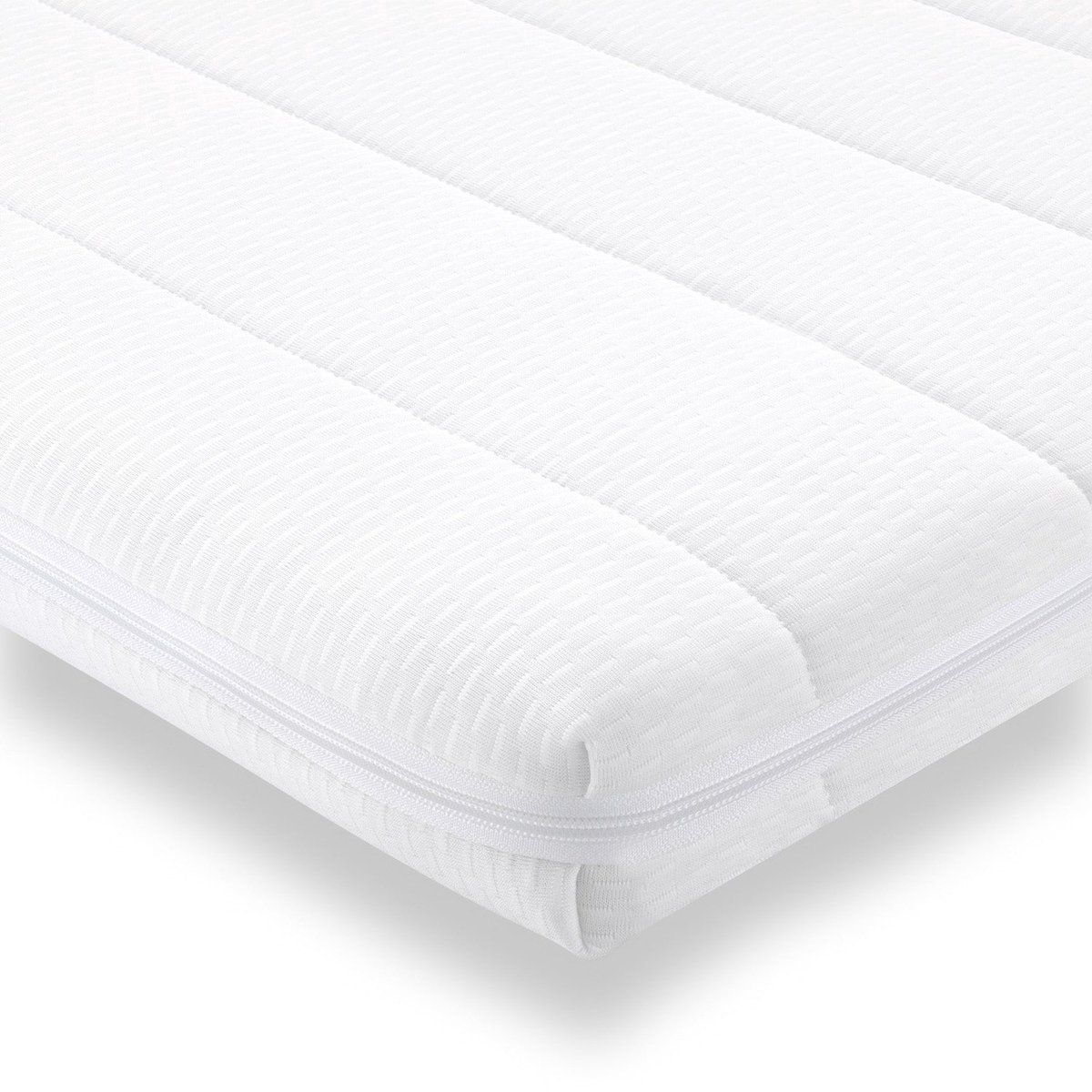 Easy Bedden Topmatras - 200x210 - Topper HR Koudschuim - Medium hardheid - Hybrid - Topdekmatras - circa 7 cm - Afritsbaar Wasbaar Tijk - Orthopedisch - Anti-allergisch - Topper Hotel XL - Anti Bacterieel - CertiPUR® en Oekotex gecertificeerd