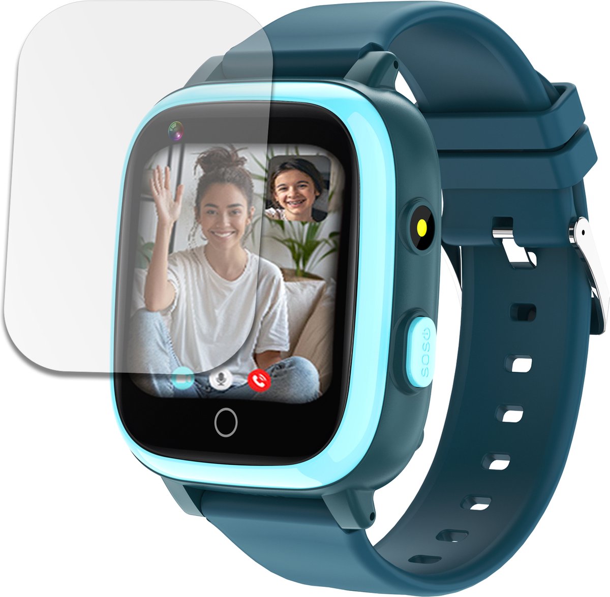 LEROYS - GPS Horloge Kind - Kinder Smartwatch - Android en iOS - Blauw - Incl. Simkaart