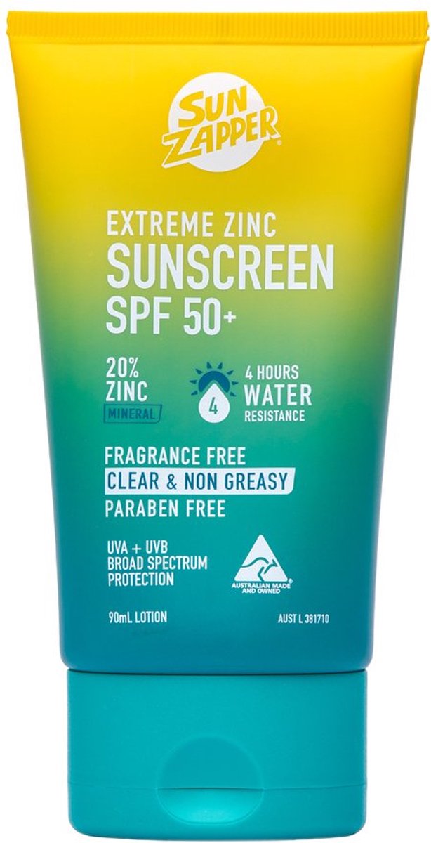 Sun Zapper Extreme Zinc Sunscreen Lotion 90mL SPF 50+