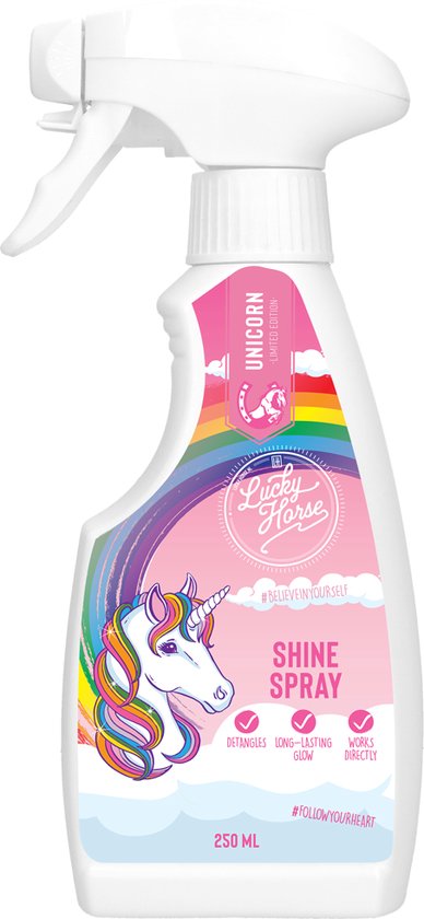 Lucky Horse Unicorn Shine Spray - Paardenverzorging - 250 ml Spray Lucky Horse Unicorn Shine Spray - Paardenverzorging - 250 ml Spray