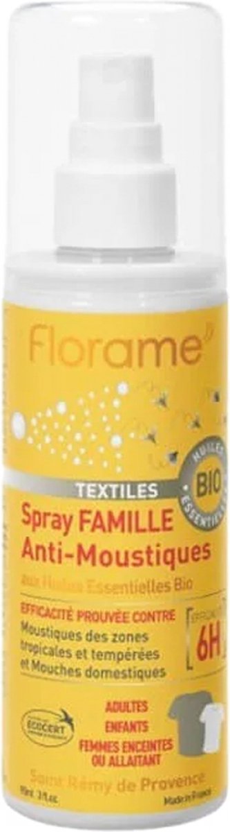 Anti-muggen- en vliegenspray voor stoffen 90 ml | Florame