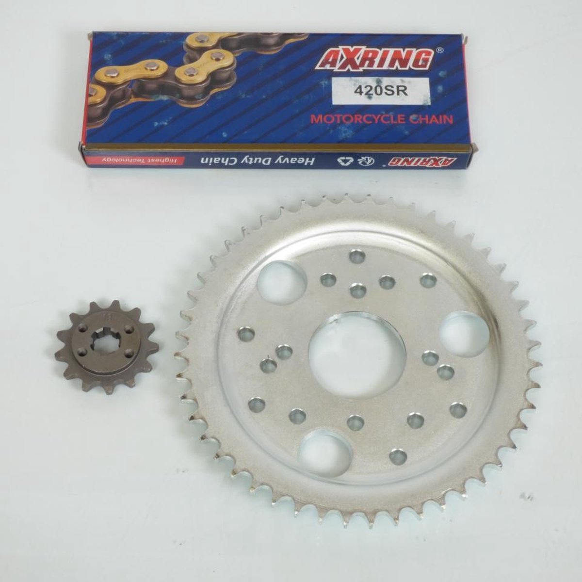 axring kettingset voor twee derbi 50 fenix 1997 13x48 wielen niet 420 nieuw