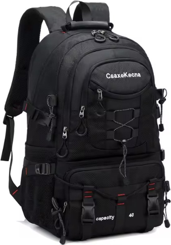 Csaxe Kecna 40L rugzak rugtas backpack wandelen outdoor hiking dagrugzak zwart