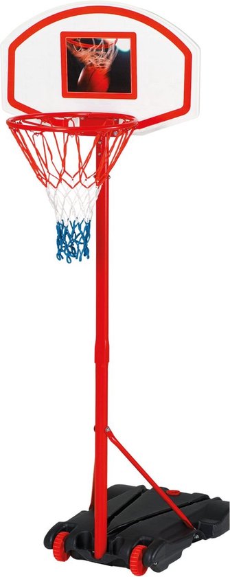 Yaheetech Basketball Basket, Mobile Basketball Stand with Wheels, Outdoor Basketball System, Basket, Height Adjustable from 304 cm to 353 cm