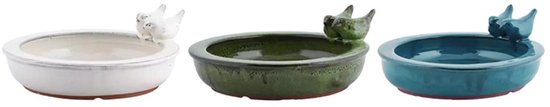 Esschert Design - Vogelbad Rond Keramiek - assorti