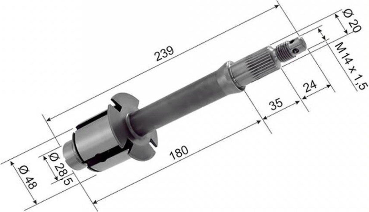 rms transmissie achteras voor piaggio 125 vespa px scooter 1977-1982 157800 nieuw