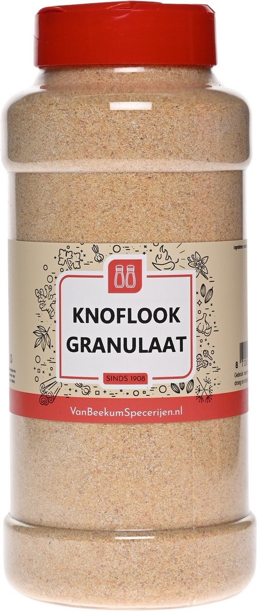 Goedkoopste Van Beekum Specerijen - Knoflook Granulaat - Strooibus 600 Gram