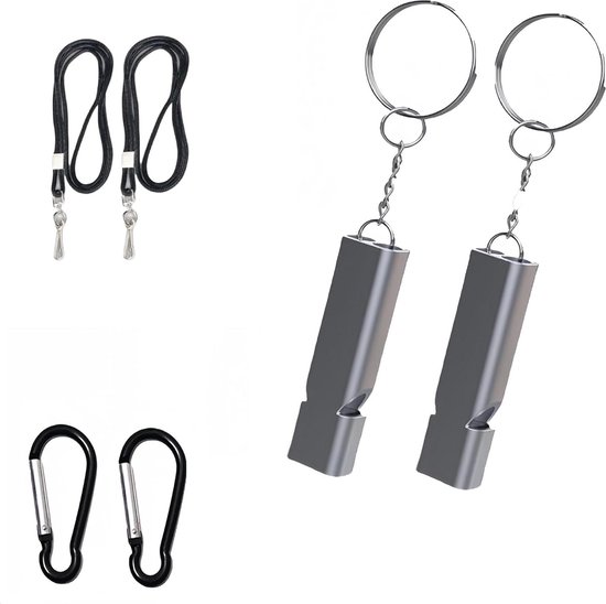 TOPTIE 2 STKS Pealess Fluitjes met Lanyard Emergency Security Fluitjes TOPTIE 2 STKS Pealess Fluitjes met Lanyard Emergency Security Fluitjes