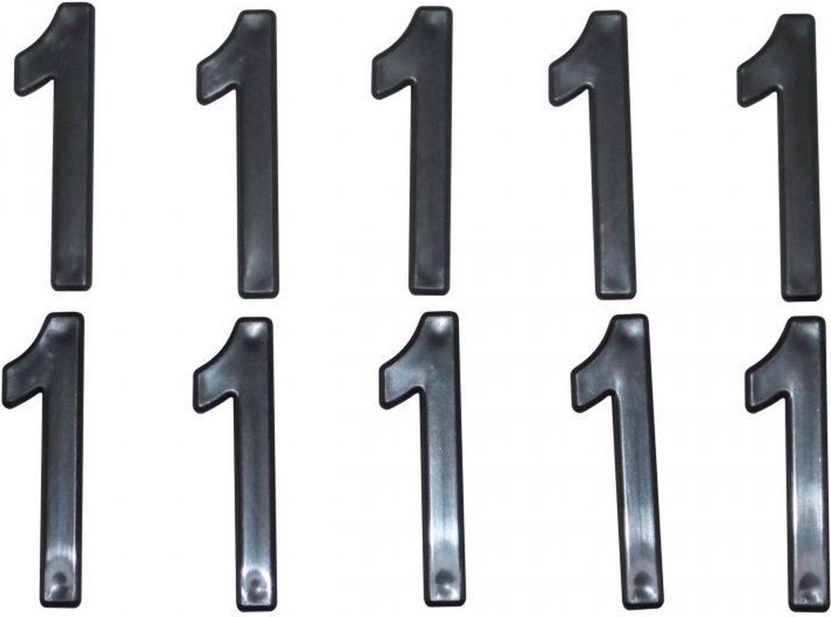 Chiffre 1 pour plaque d'immatriculation Tiflex H45mm Neuf pour moto