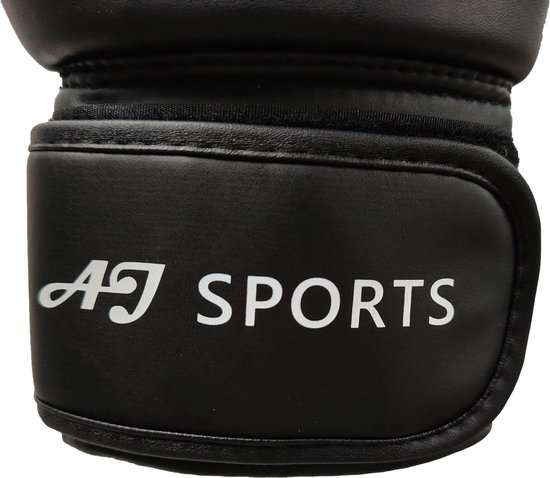 AJ-Sports Bokshandschoenen 12 oz - Boxing gloves - Boks - Boxing - Kickbokshandschoenen - Bokshandschoenen dames en heren - Kickboksen - 4 seizoenen - Zwart