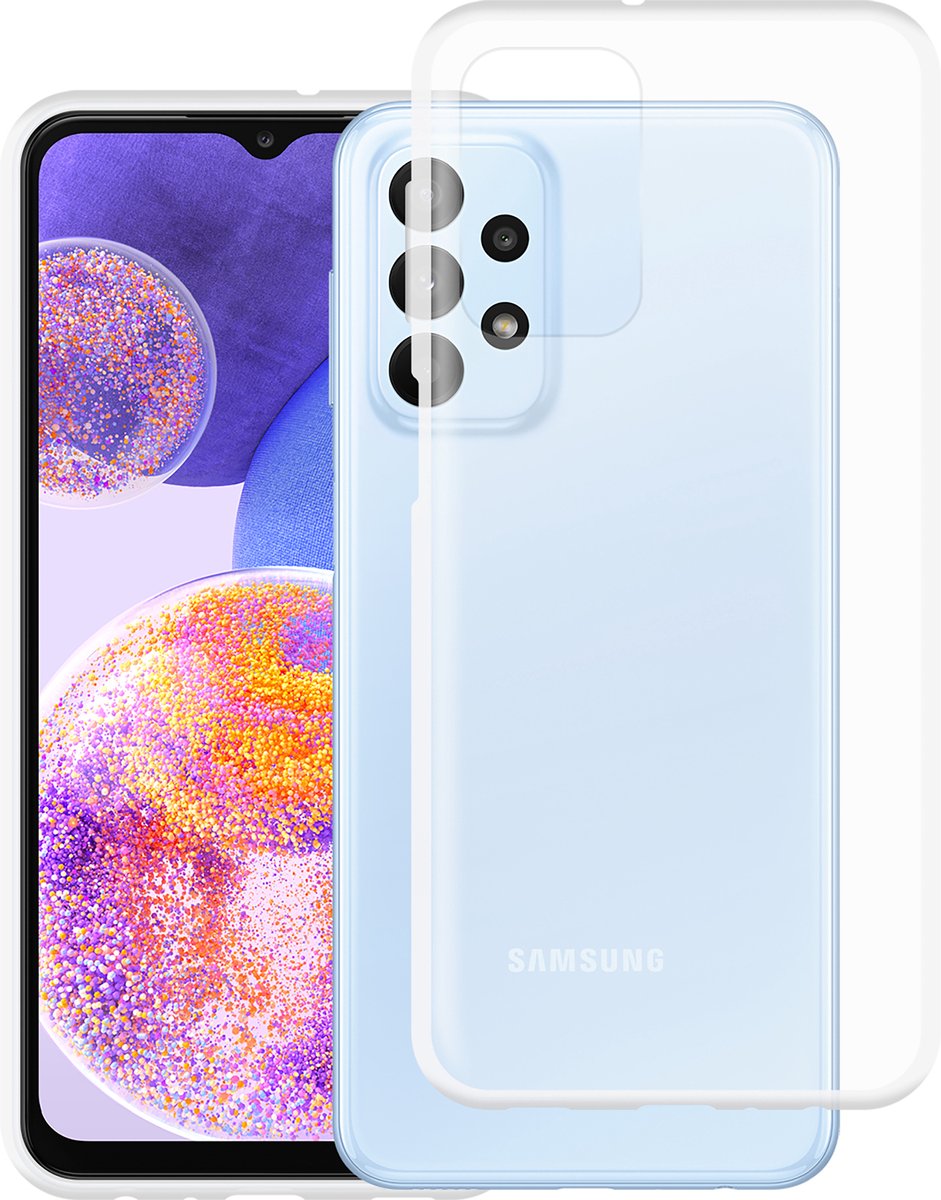 Cazy hoesje geschikt voor Samsung Galaxy A23 Hoesje Siliconen - Flexibele Case - Transparant