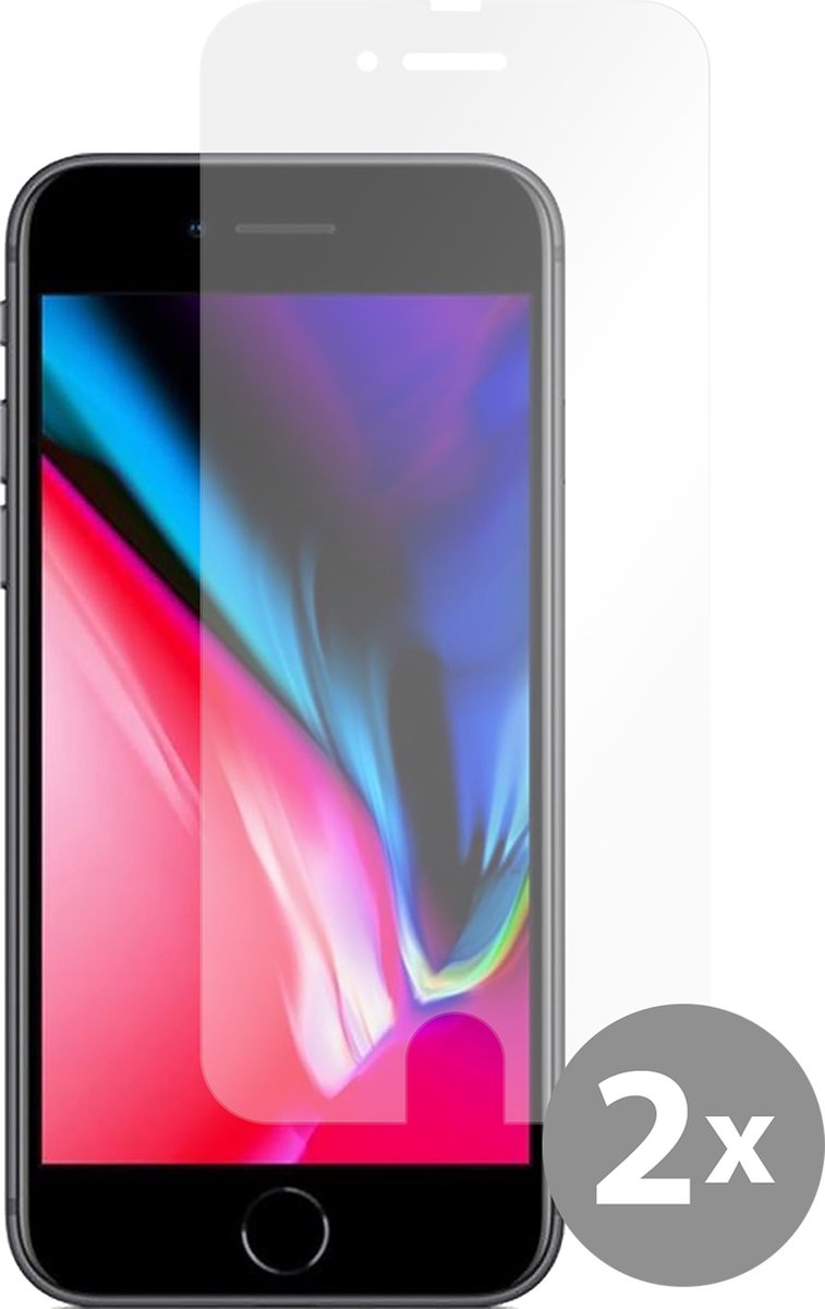 Cazy screenprotector geschikt voor iPhone 8 / 7 - Screenprotector Gehard Glas - 2 Stuks
