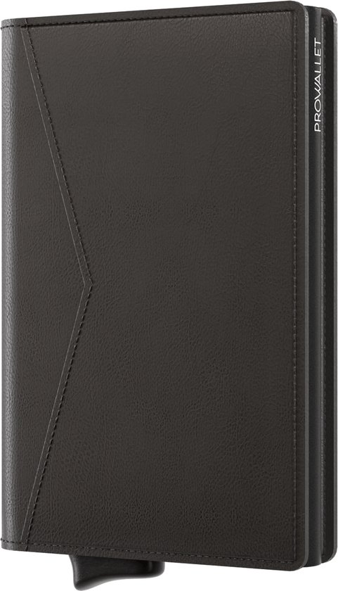 Prowallet Slim - Pasjeshouder Zwart - 8 Pasjes + Briefgeld - Uitschuifbaar - RFID Creditcardhouder - Kaarthouder Portemonnee, Premium Pashouder voor Mannen & Vrouwen - Incl. Luxe Cadeaubox - Vaderdag cadeau