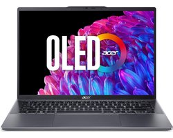 Acer Swift Go 14 OLED Laptop SFG14-63-R6- 14 inch - AMD Ryzen 5 8645HS - 16GB RAM - 2880 x 1800 WQ2.8K 90Hz Scherm - 512GB SSD - QWERTY toetsenbord Acer Swift Go 14 OLED Laptop SFG14-63-R6- 14 inch - AMD Ryzen 5 8645HS - 16GB RAM - 2880 x 1800 WQ2.8K 90Hz Scherm - 512GB SSD - QWERTY toetsenbord