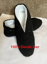 Chaussons espagnols 100% daim et 100% laine