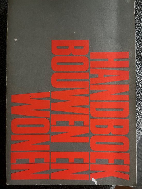 Handboek bouwen en wonen - cover