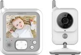 Orretti® V9 Babyfoon met camera met Nachtlampje - Krachtige Batterij -  Beter Zendbereik - Groot LCD scherm -  Terugspreekfunctie - Temperatuurbewaking - Slaapliedjes - Lange Afstand en hoge Batterij Capaciteit - Wit