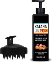 Batana Oil - Shampoo - Haargroei Olie - Alternatief Minoxidil - Incl. Ebook + Scalp Massager - Haar Vitamines - Biologisch - Wonderolie