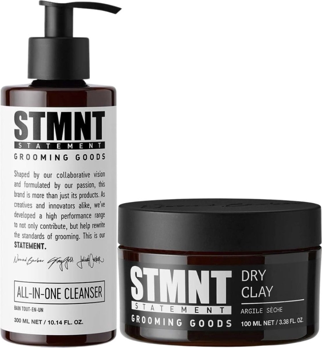 STMNT Grooming - Care & Hold Set - Cleanser & Dry Clay - Voordeelset - 300+100ml