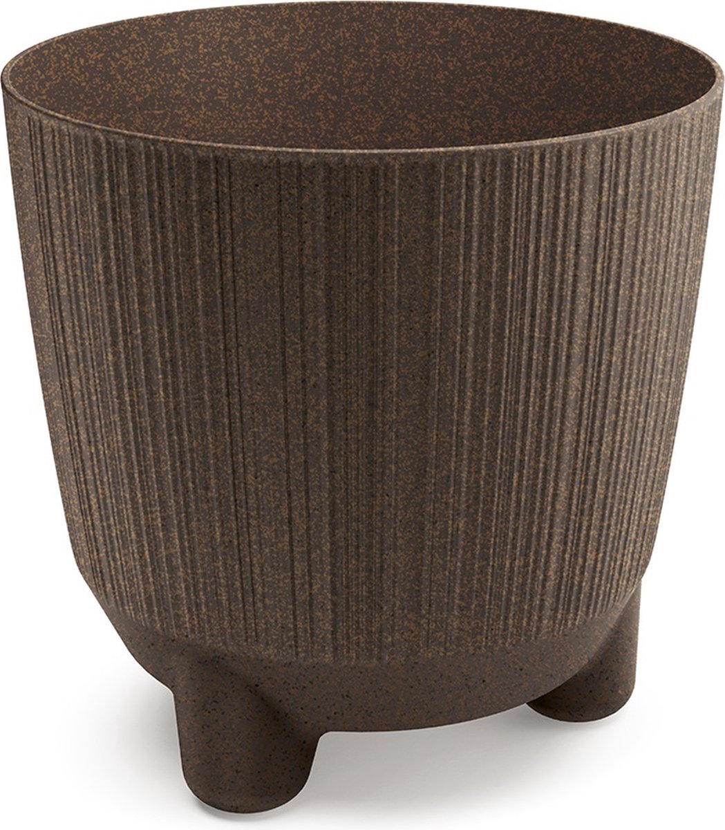 Prosperplast Ryfo N Eco Wood Bloempot Buiten Binnen Rond - Ø20cm - KOFFIE - 1 bloempot