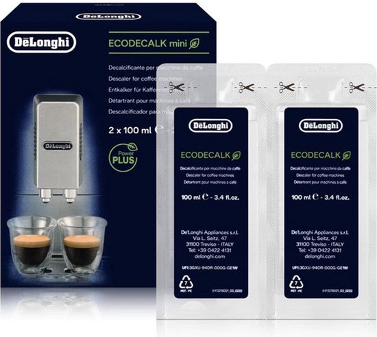 Détartrant écologique (2 x100 ml) DeLonghi pour machines à café