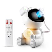 Mobstore - Astronaut Sterren Projector - NIEUW 2 in 1 model - Sterrenhemel Projector - Sterrenlamp - Galaxy Projector - Afstandsbediening - 15+ kleurcombinaties - Maanlamp nachtlampje