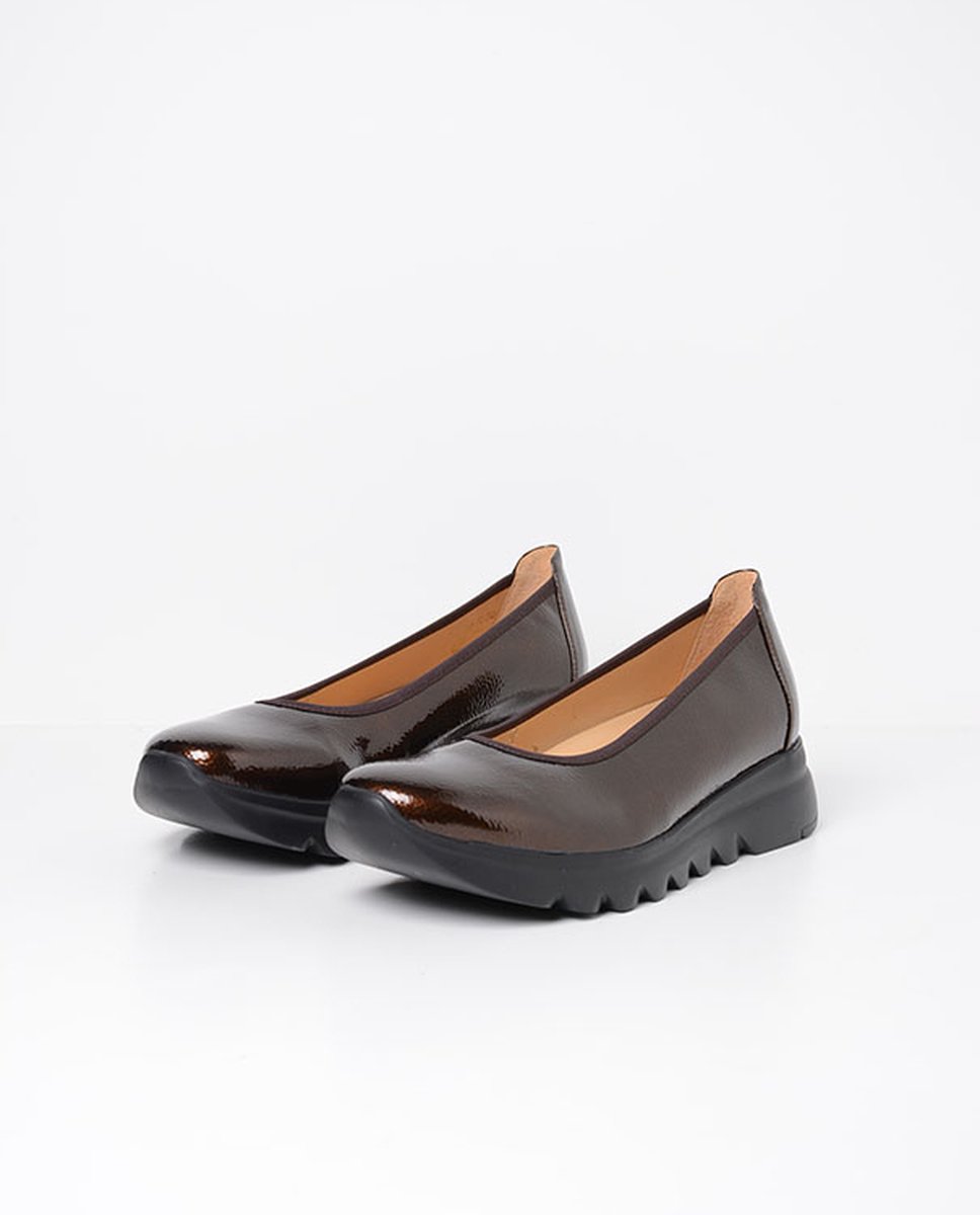 Wolky Ballerina's Snallerina FF koper lak biocare