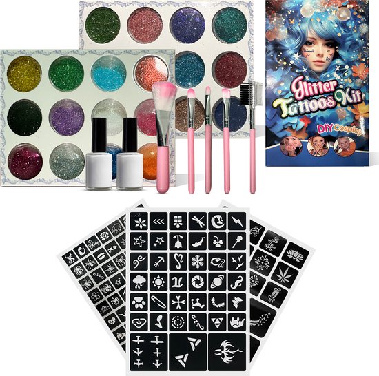 Glitter | Set van 6 kleuren | Bekius
