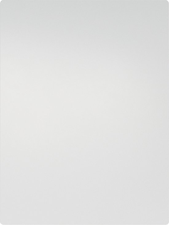Wit, frameloos, magnetisch whiteboard van 45x60cm.