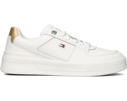 Tommy Hilfiger Essential Basket Sneaker Sneakers - Leer - Dames - Wit - Maat 36