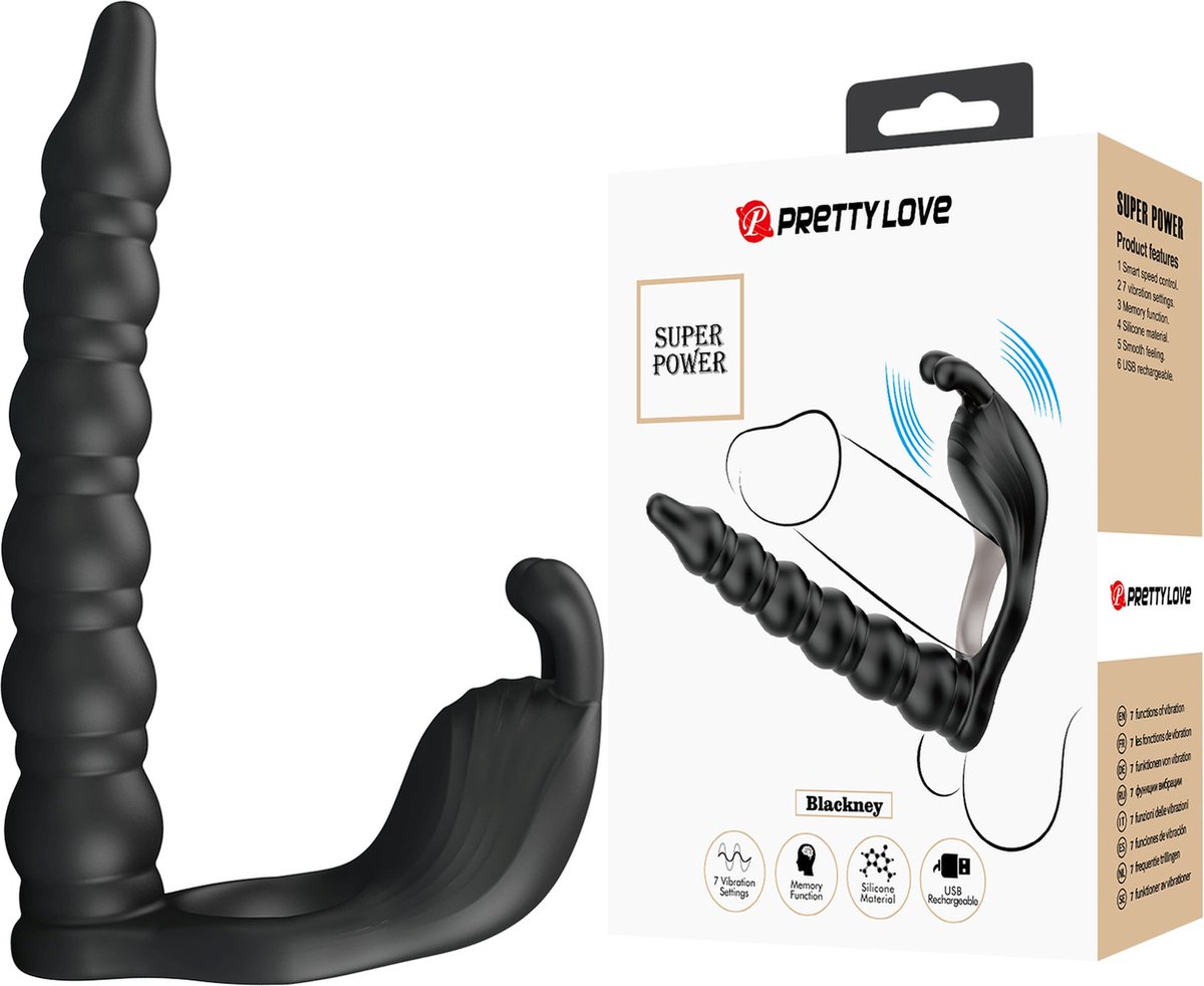 PRETTY LOVE - Blackney zwart, 7 trilfuncties Geheugenfunctie - USB