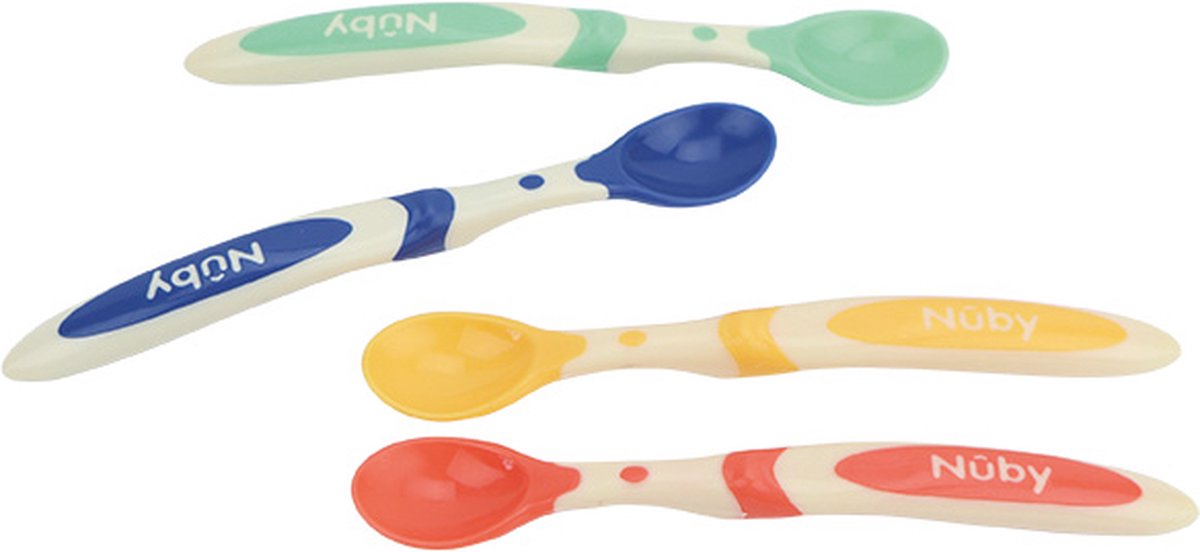 Goedkoopste Nuby Voedingslepel met Lange Handgreep 4ST