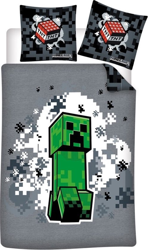 Minecraft Housse de couette build 140 x 200 cm / 65 x 65 cm Polycoton