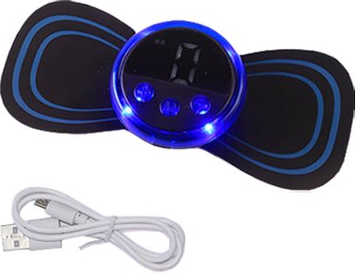EMS massage - Digitaal - EMS Mini massage apparaat - Elektronische spierstimulatie massage - Elektromassage - Elektrostimulatiemassage - -Nek - Rug - Buik - Spier
