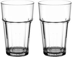 Multifunctionele Kunststof Glazen – 30cl – Transparant – 2 Stuks