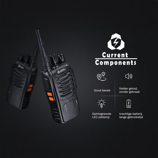 JUCJET 4 Stück 88E Walkie Talkie 2023 Upgraded Version, Lizenzfrei 16