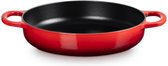Bol.com Le Creuset Signature Hapjespan met 2 grepen 28 cm - Kersenrood aanbieding