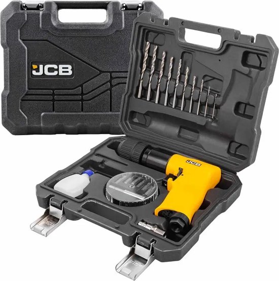Foto: Jcb pneumatische boormachine snelsluitend mandril 1800 rpm 105 l min luchtstroom voor metaal hout en kunststof