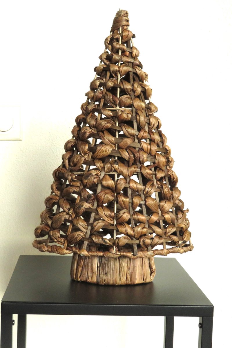 Kerstboom - Gevlochten Zeegras - Decoratie - 44 cm hoog